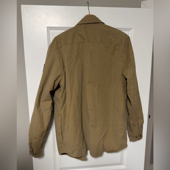 Eddie Bauer Men's Khaki Shirt Jacket - Picture 2 of 4